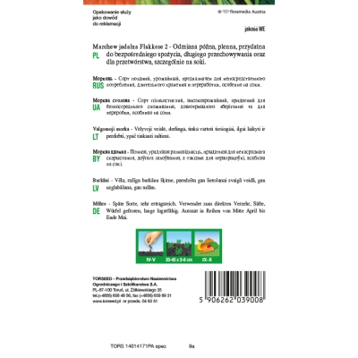 Marchew Flakkese 2 Flacoro późna nasiona warzyw